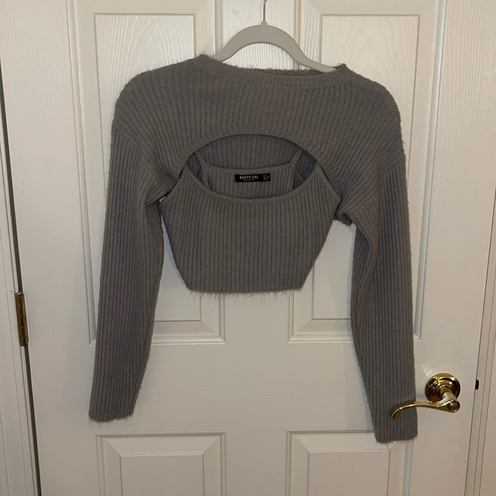 Nasty Gal crop sweater, great condition